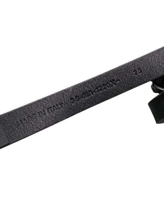 Dior CD Logo Buckle Double Strap Belt 75 Black Gold Leather main image 2